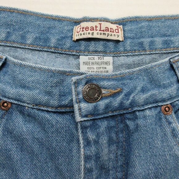 GREATLAND TRADING COMPANY Relaxed Fit High Rise VINTAGE Size 16 TALL LONG Jeans - Picture 4 of 9